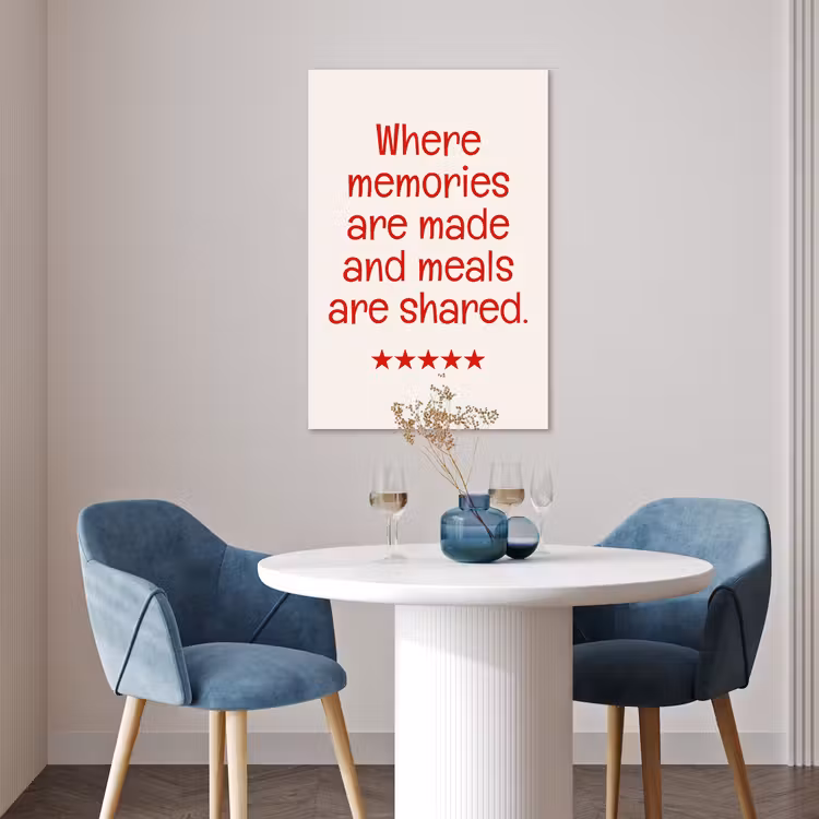 Poster - Quote - Sterren - Rood - Memories — 4