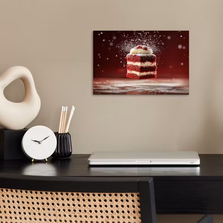 Poster - Rode - Velvet - Taart - Eten — 2