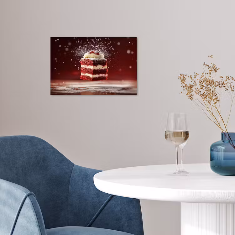 Poster - Rode - Velvet - Taart - Eten — 4