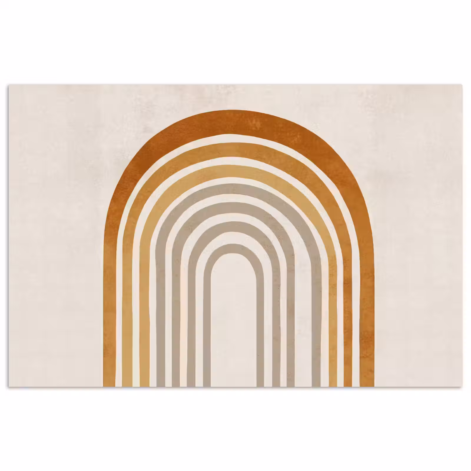 Poster - Minimalistisch - Boog - Lijnen - Beige — 1