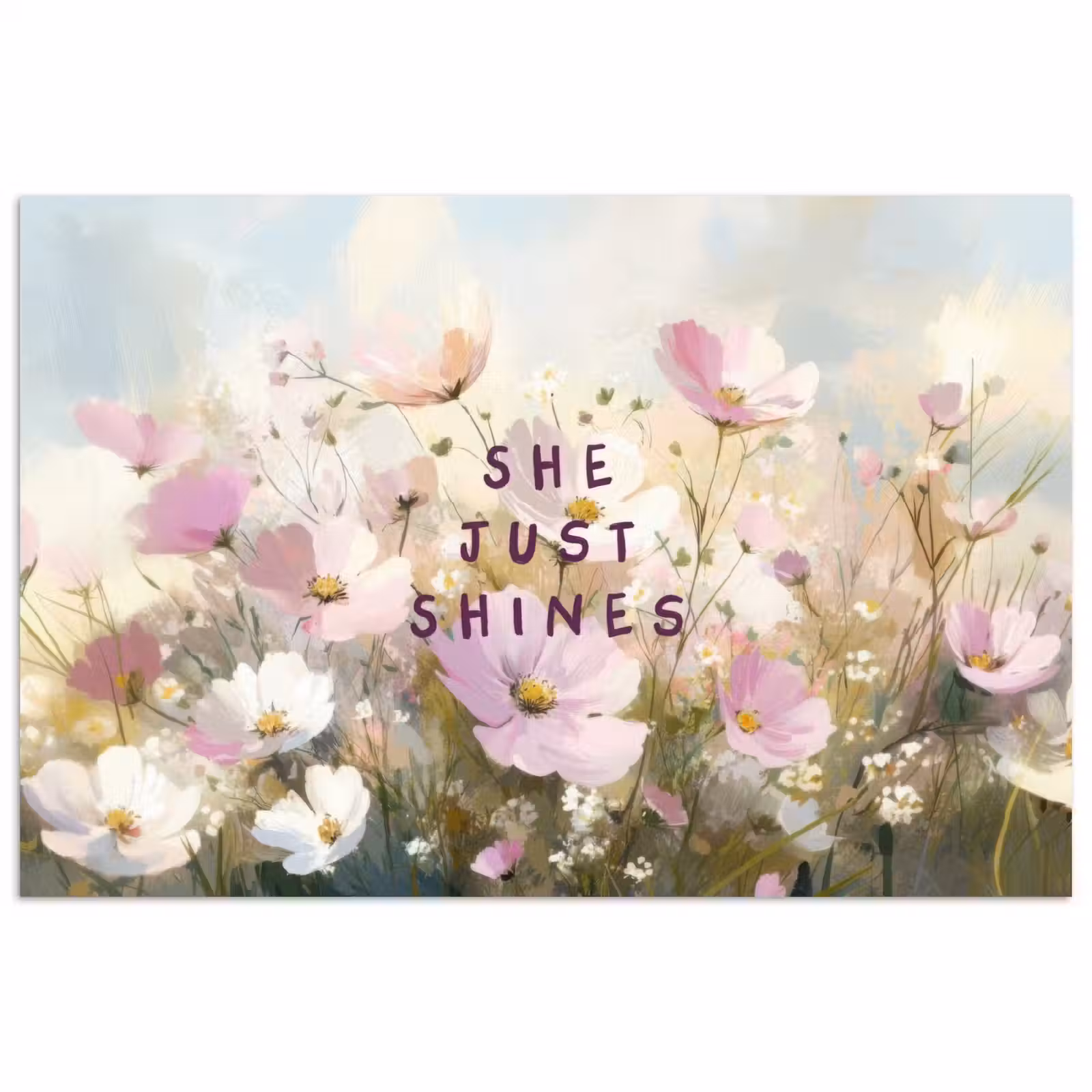 Poster - Quote - Bloemen - Schilderachtig — 1