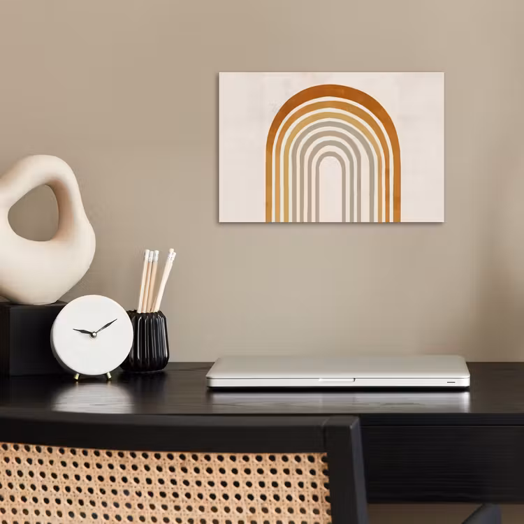 Poster - Minimalistisch - Boog - Lijnen - Beige — 2