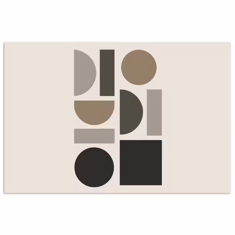 Poster - Natuurlijke tinten - Grafisch - Verticale compositie — 1