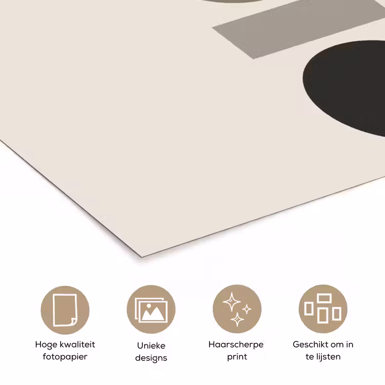 Poster - Natuurlijke tinten - Grafisch - Verticale compositie — 5