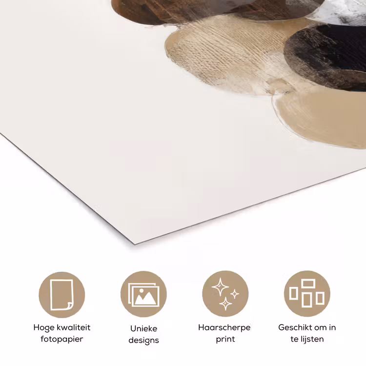 Poster - Ovaal - Kleurvlakken - Penseelstreken — 5