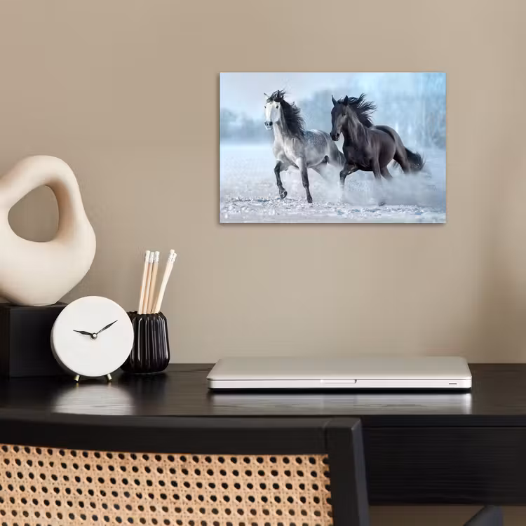 Poster - Paarden - Winter - Dieren - Natuur - Sneeuw — 2