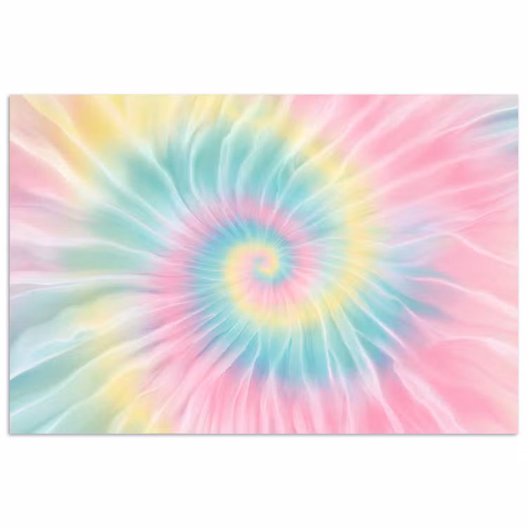 Poster - Pasteltinten - Tie dye - Roze — 1
