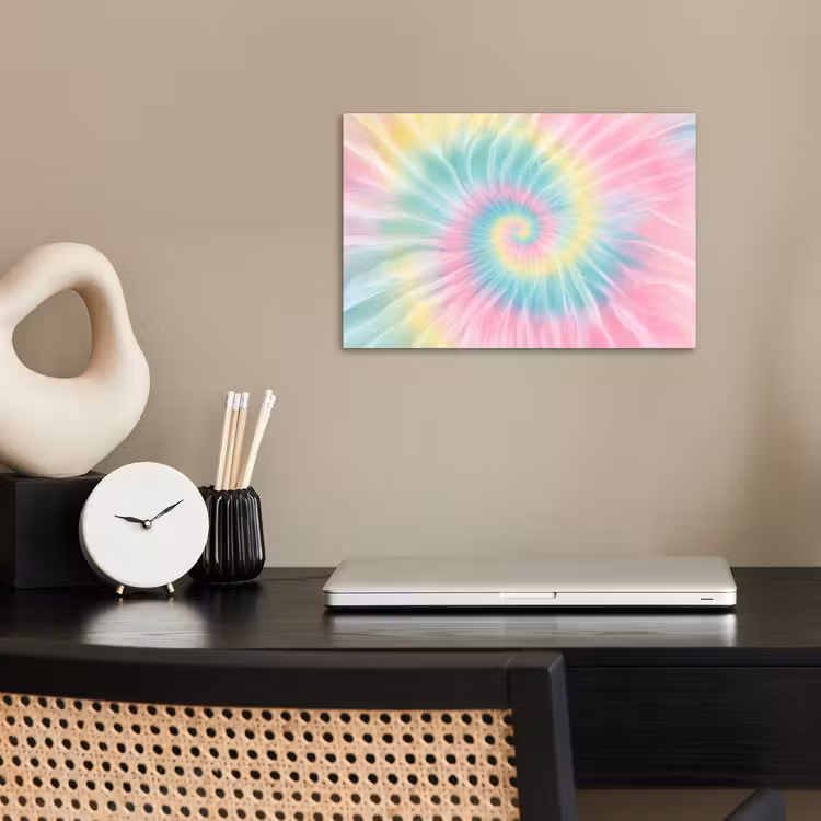 Poster - Pasteltinten - Tie dye - Roze — 2