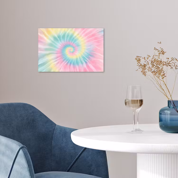 Poster - Pasteltinten - Tie dye - Roze — 4
