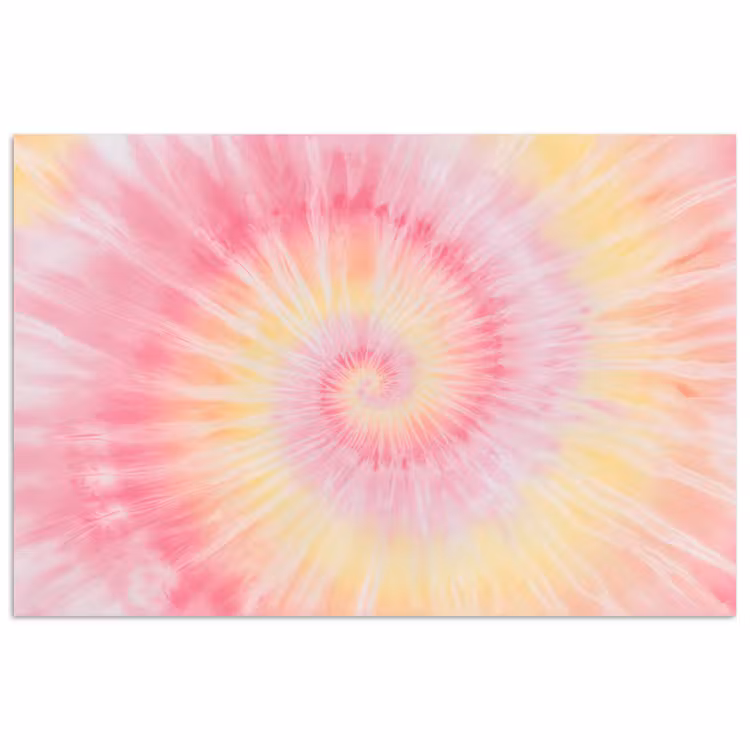 Poster - Patroon - Tie Dye - Pasteltinten - Roze — 1