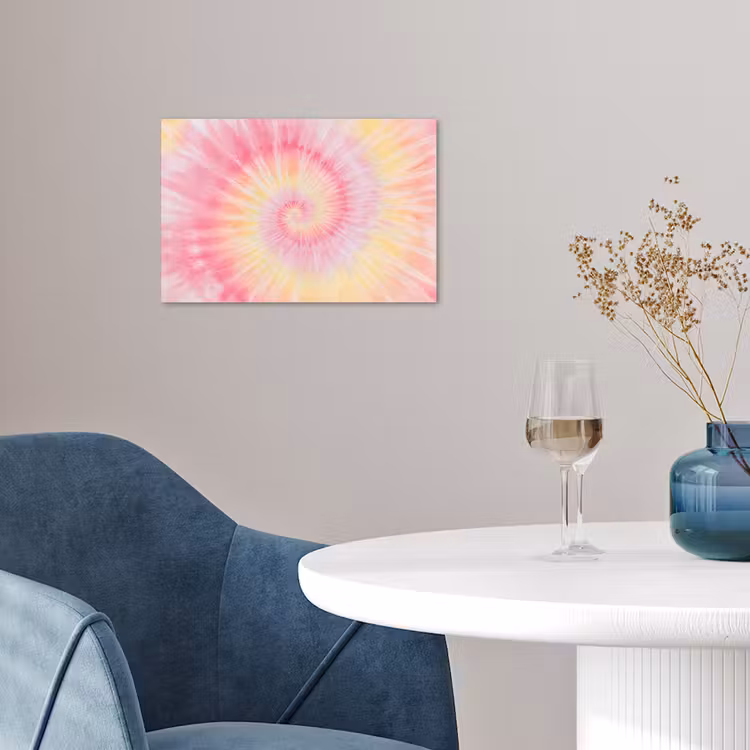 Poster - Patroon - Tie Dye - Pasteltinten - Roze — 4