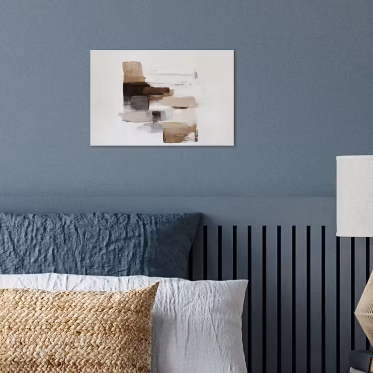 Poster - Penseelstreken - Balans - Beige - Bruin — 3
