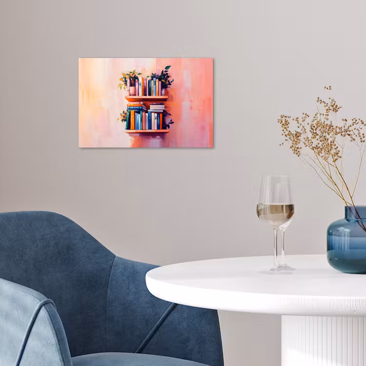 Poster - Planken - Boeken - Bladeren — 4
