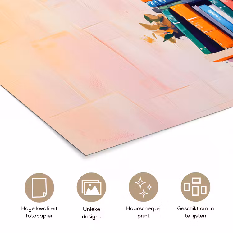 Poster - Planken - Boeken - Bladeren — 5