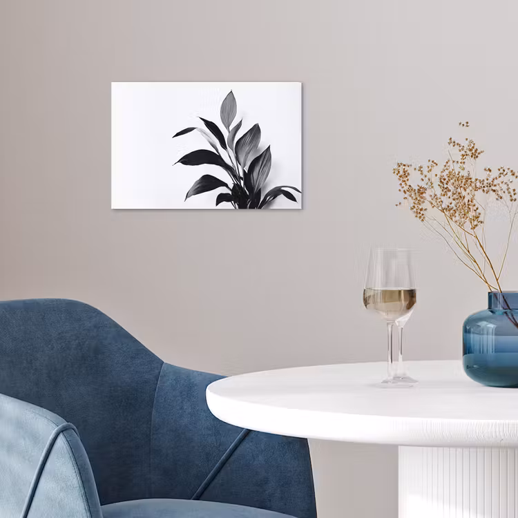 Poster - Plant - Bladeren - Minimalistisch - Zwart — 4