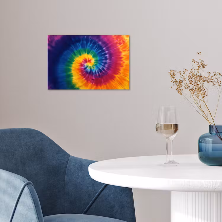 Poster - Regenboogkleuren - Spiraal - Kleurrijk — 4