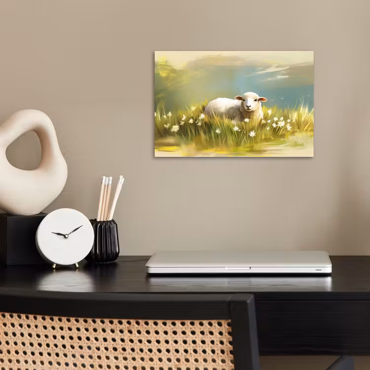 Poster - Schaap - Weide - Groen — 2