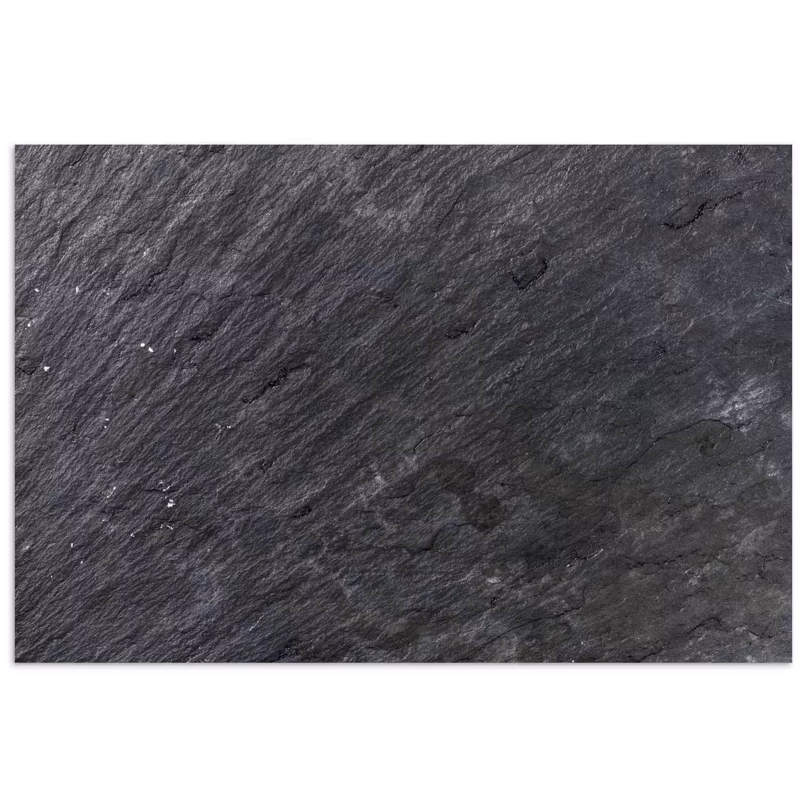 Poster - Natuursteen - Industrieel - Leisteen - Structuur - Grijs — 1