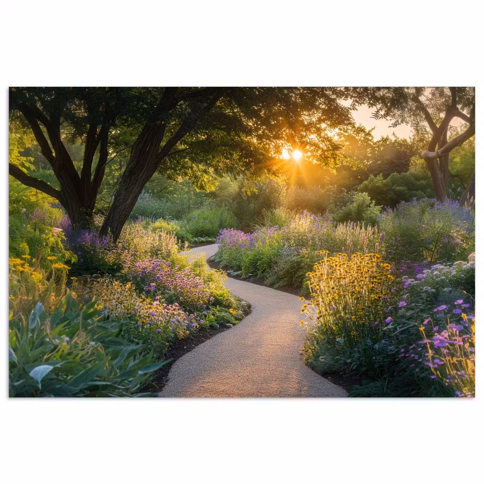 Poster - Pad - Bloemen - Park — 1