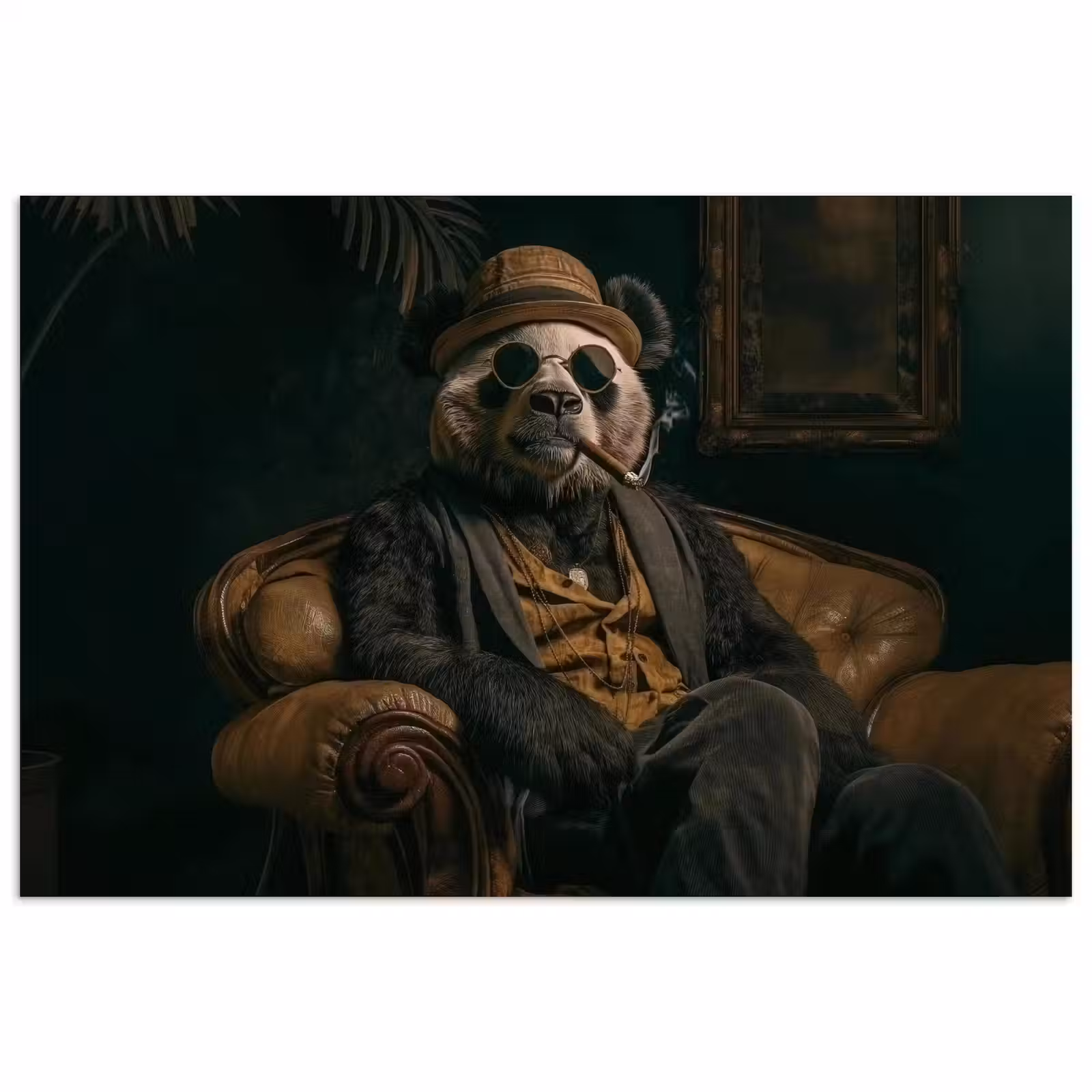 Poster - Panda - Hoed - Bril - Pak — 1