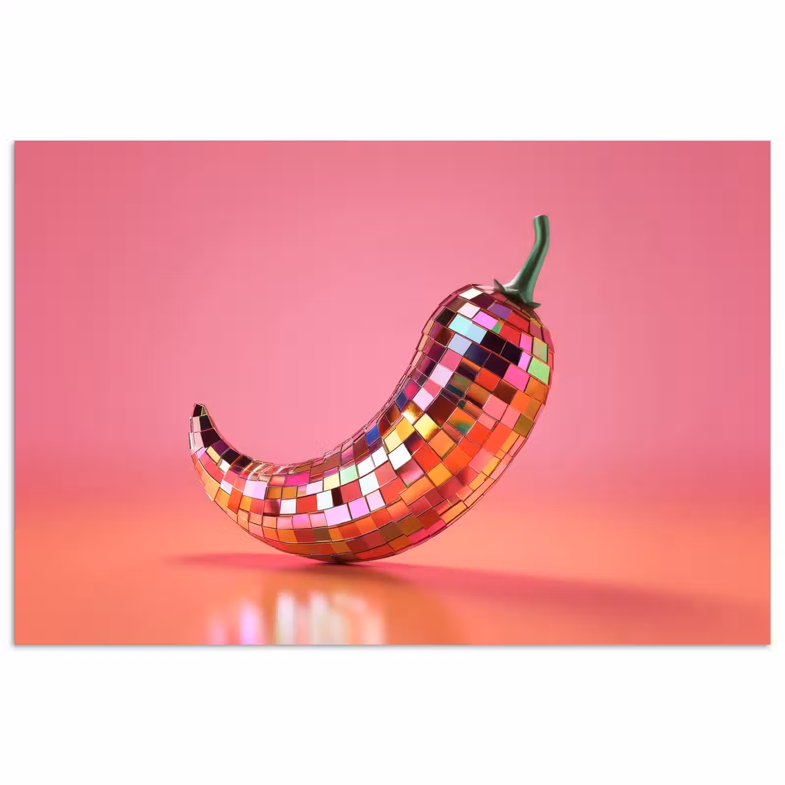 Poster - Peper - Disco - Rood - Glitter — 1