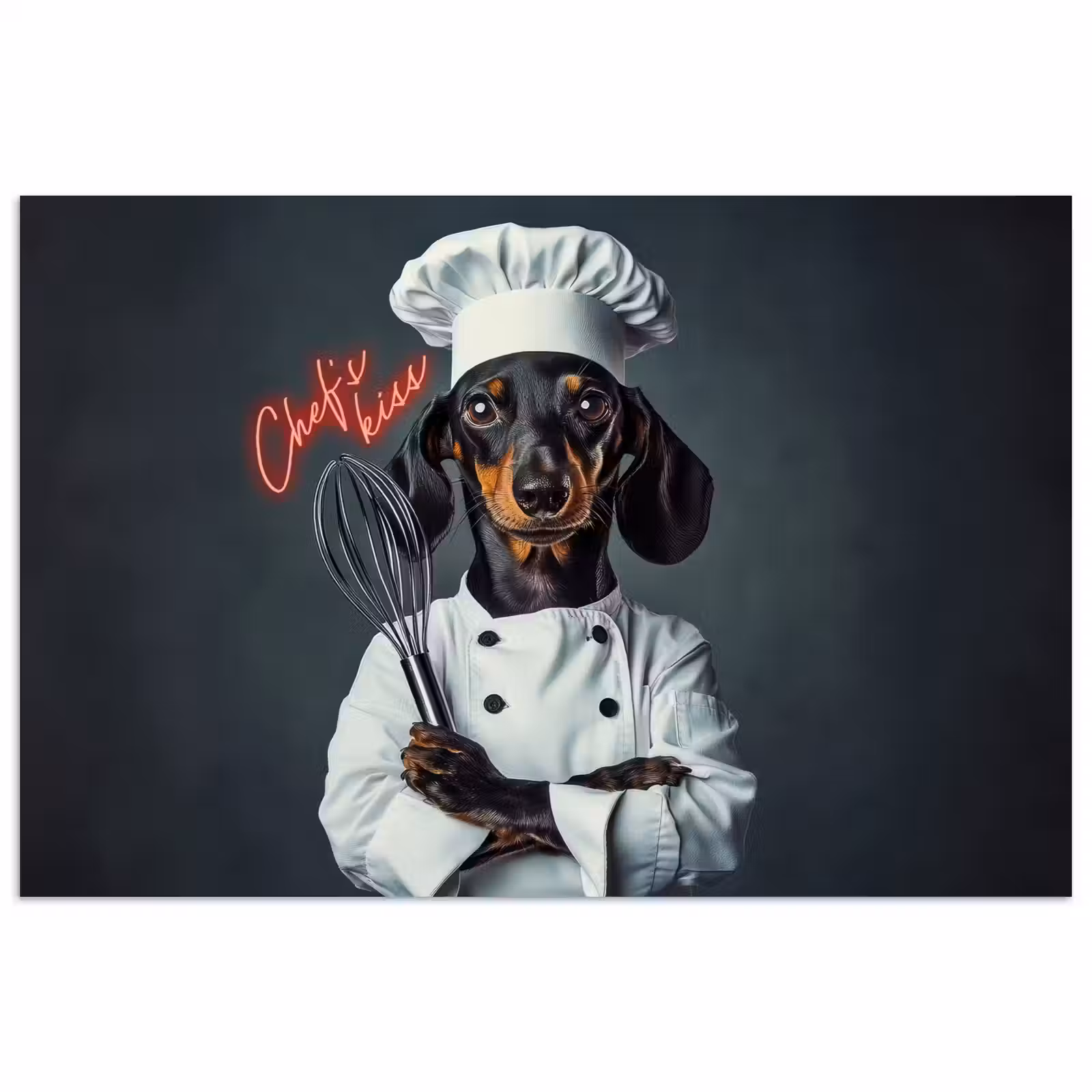 Poster - Quote - Neon - Hond - Kokskleding — 1