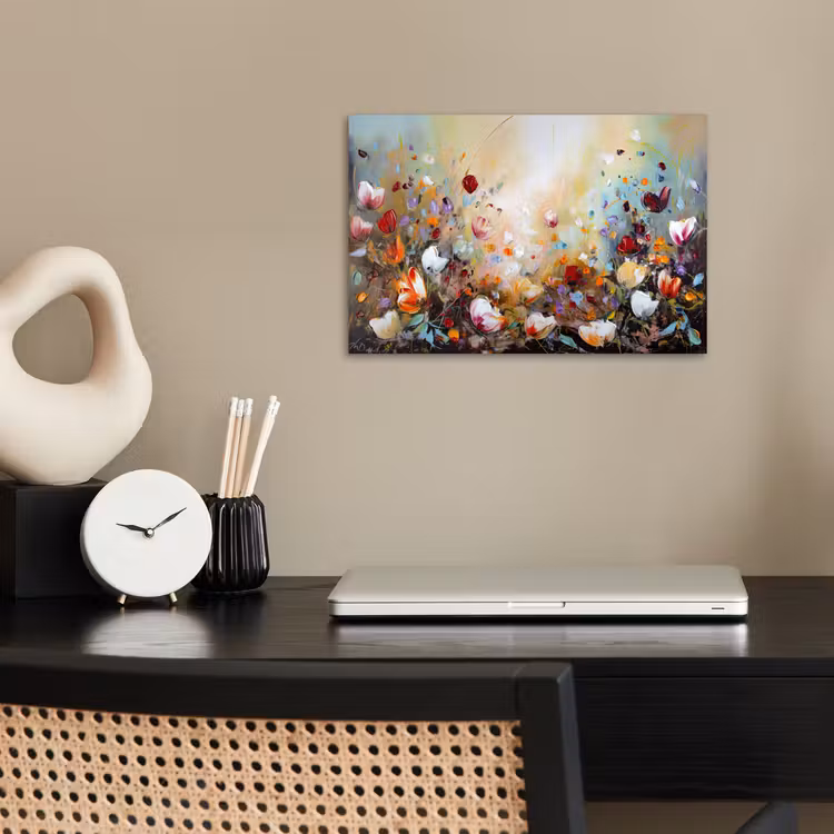 Poster - Olieverf - Bloemen - Kleurrijk - Natuur — 2