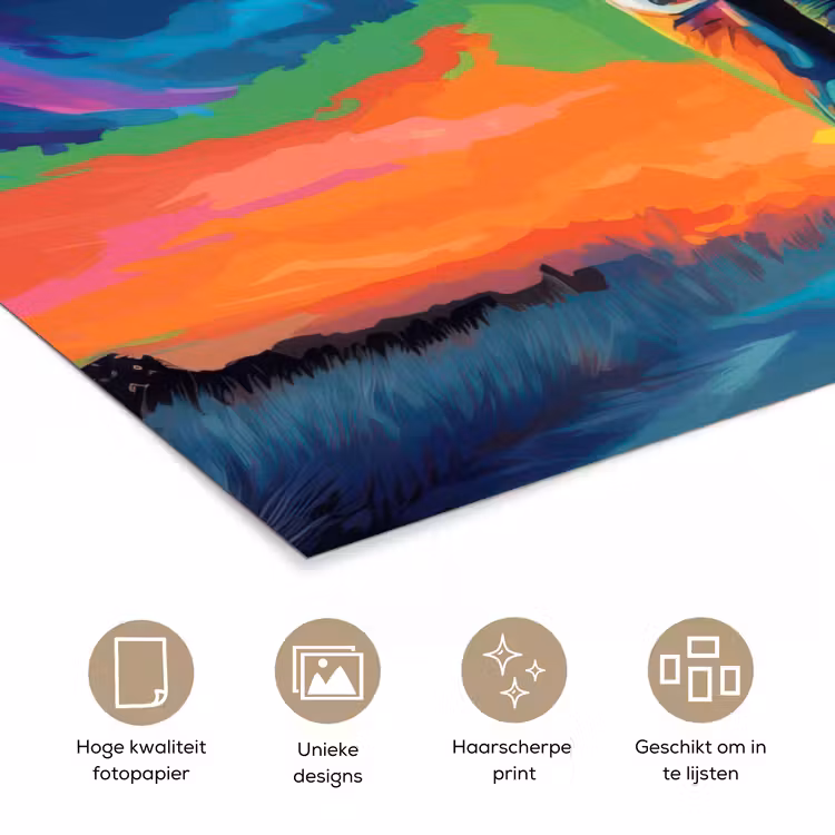 Poster - Olifant - Kleurrijk - Lucht - Abstract — 5