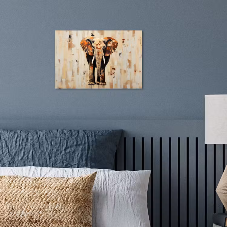 Poster - Olifant - Slurf - Mozaïek - Abstract — 3