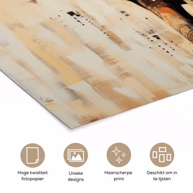 Poster - Olifant - Slurf - Mozaïek - Abstract — 5