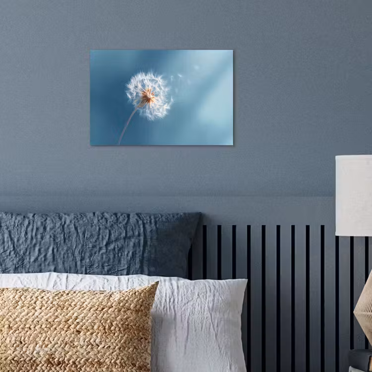Poster - Paardenbloem - Wind - Blauw — 3