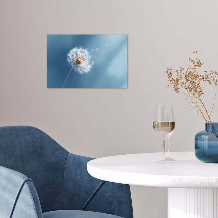 Poster - Paardenbloem - Wind - Blauw — 4