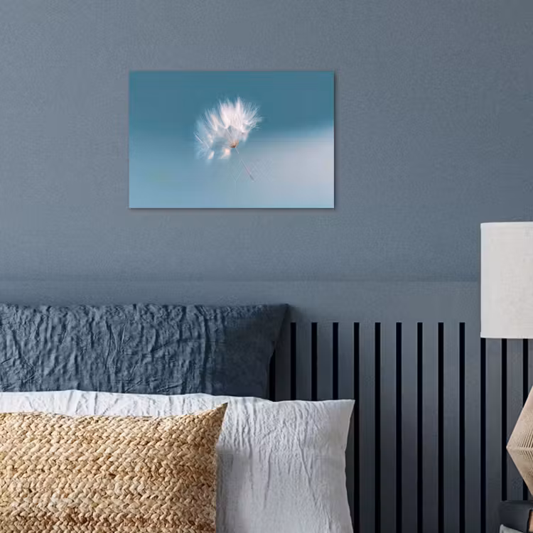 Poster - Paardenbloempluisje - Blauw - Lucht — 3