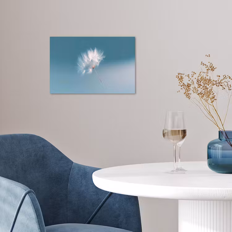 Poster - Paardenbloempluisje - Blauw - Lucht — 4