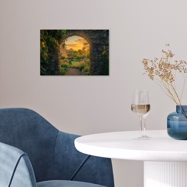 Poster - Poort - Planten - Zonsondergang — 4