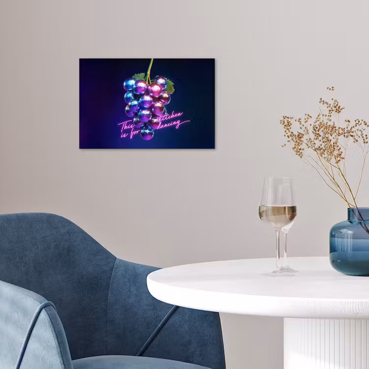 Poster - Quote - Neon - Disco - Druiven — 4
