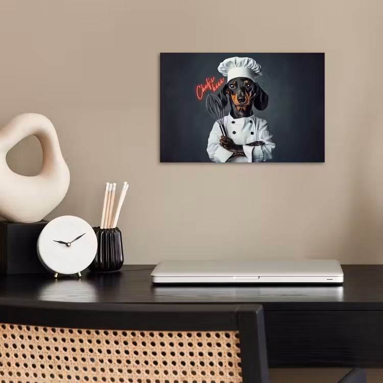 Poster - Quote - Neon - Hond - Kokskleding — 2