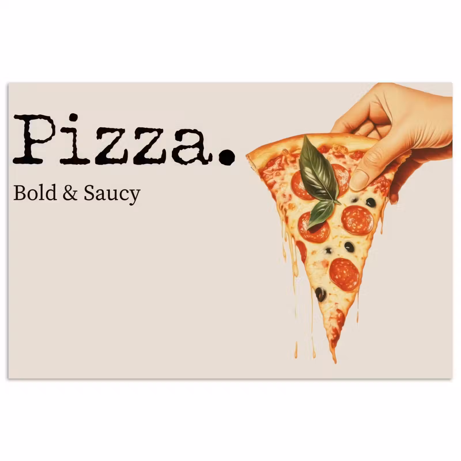 Poster - Pizza - Kaas - Pepperoni — 1