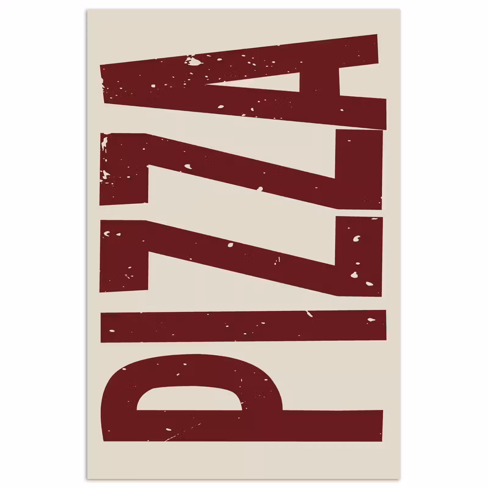 Poster - Pizza - Vintage - Decoratie - Japandi — 1