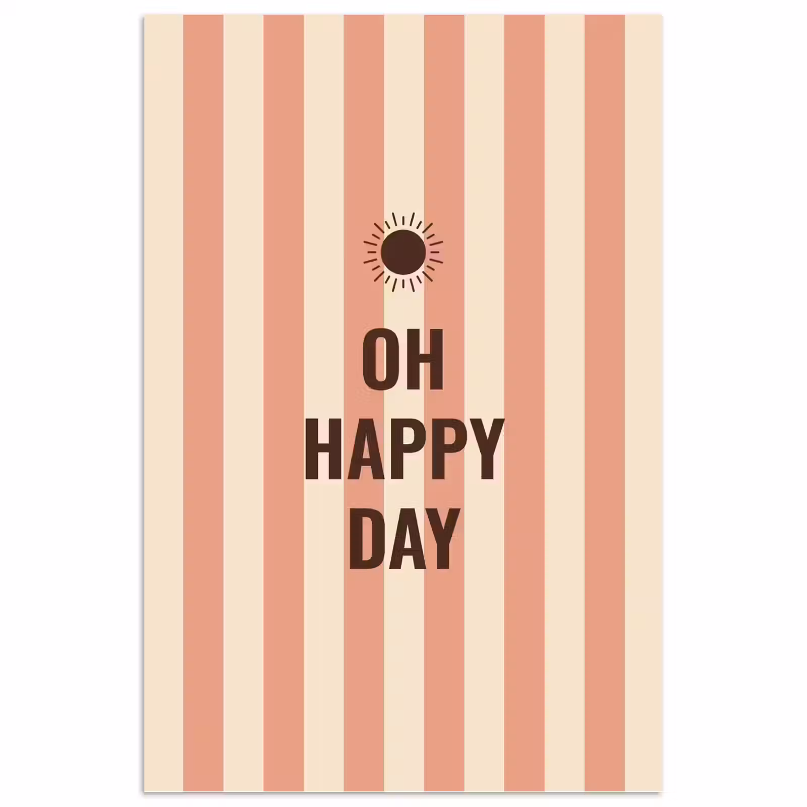 Poster - Quote - Zomer - Strepen — 1