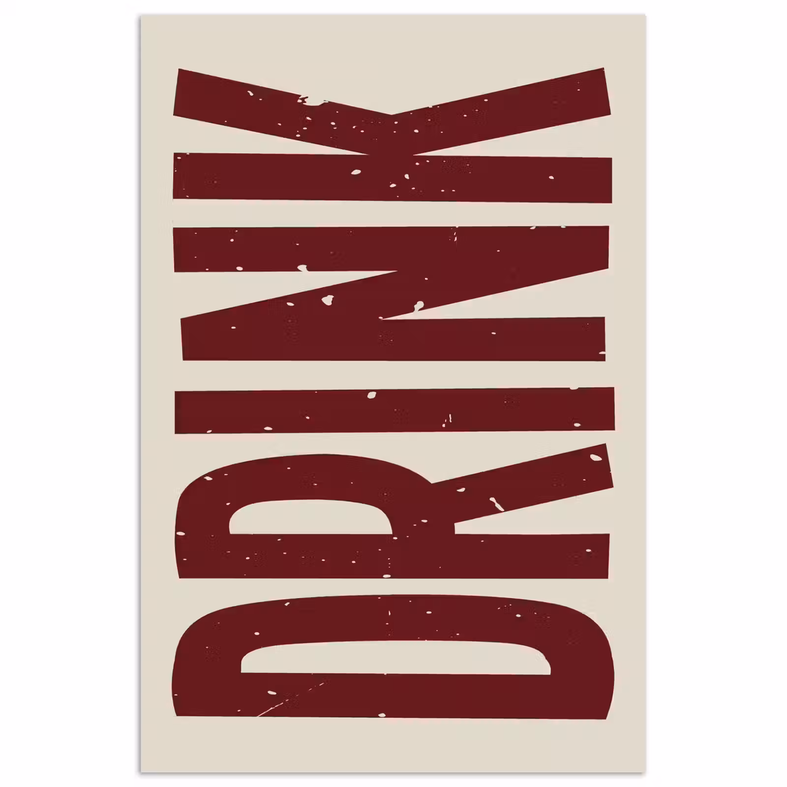 Poster - Rood - Vintage - Decoratie - Japandi — 1