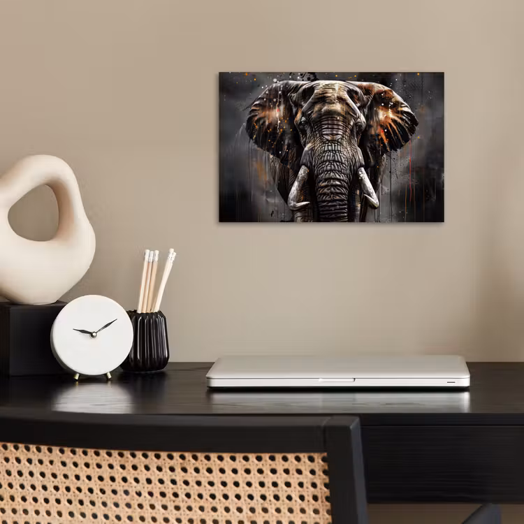 Poster - Olifant - Watercolor - Wilde dieren - Luxe — 2