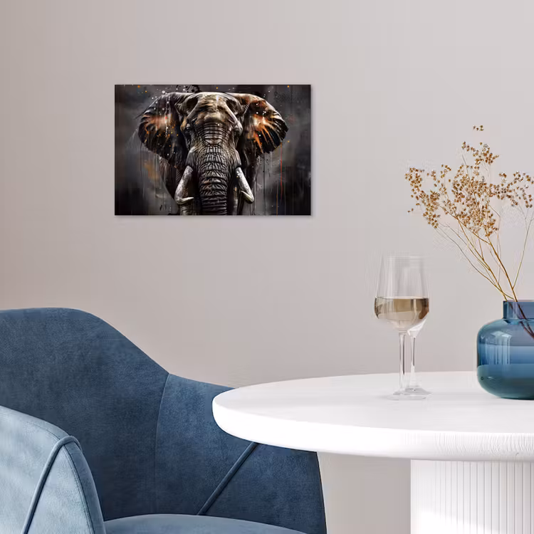 Poster - Olifant - Watercolor - Wilde dieren - Luxe — 4