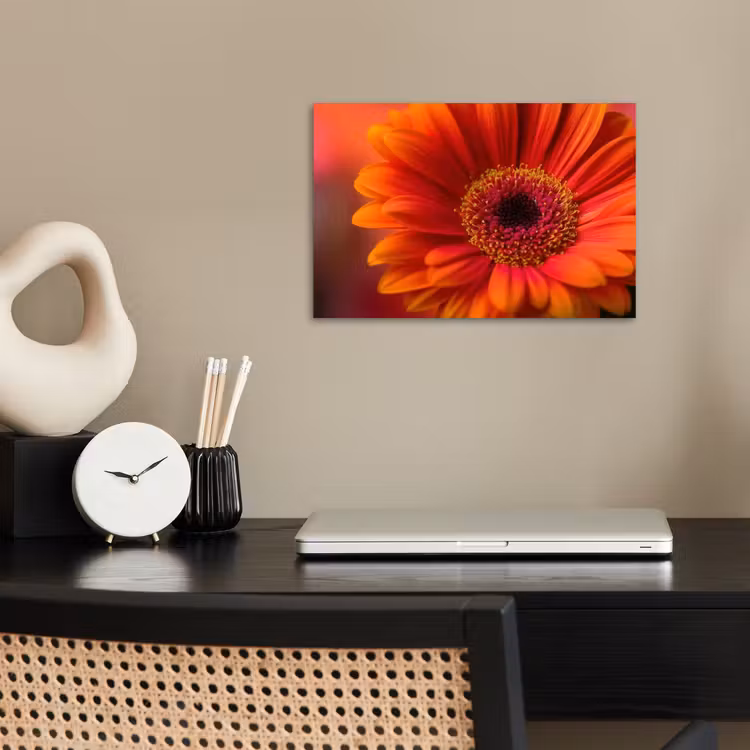 Poster - Oranje - Gerbera - Intens — 2