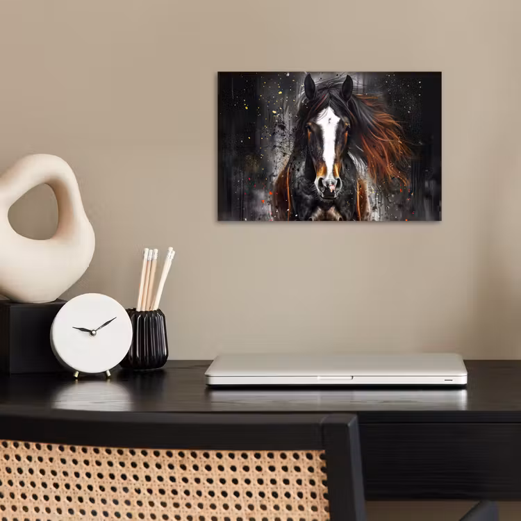 Poster - Paard - Dieren - Zwart - Luxe - Modern — 2