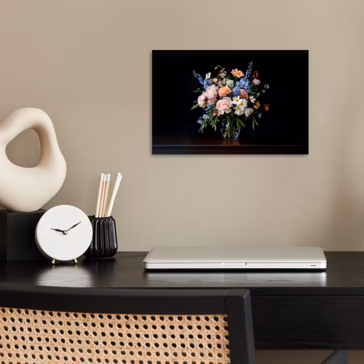 Poster - Pastel - Bloemen - Glazen - Vaas — 2
