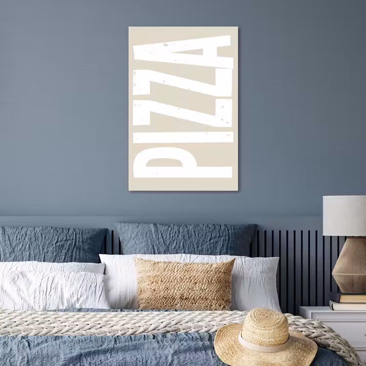 Poster - Pizza - Decoratie - Japandi - Wit — 3
