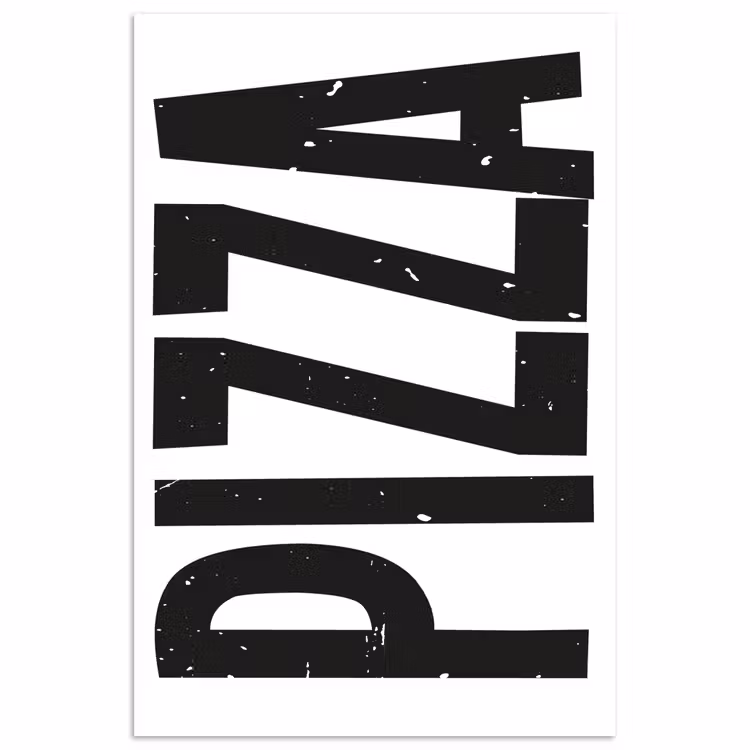 Poster - Pizza - Japandi - Decoratie - Vintage — 1
