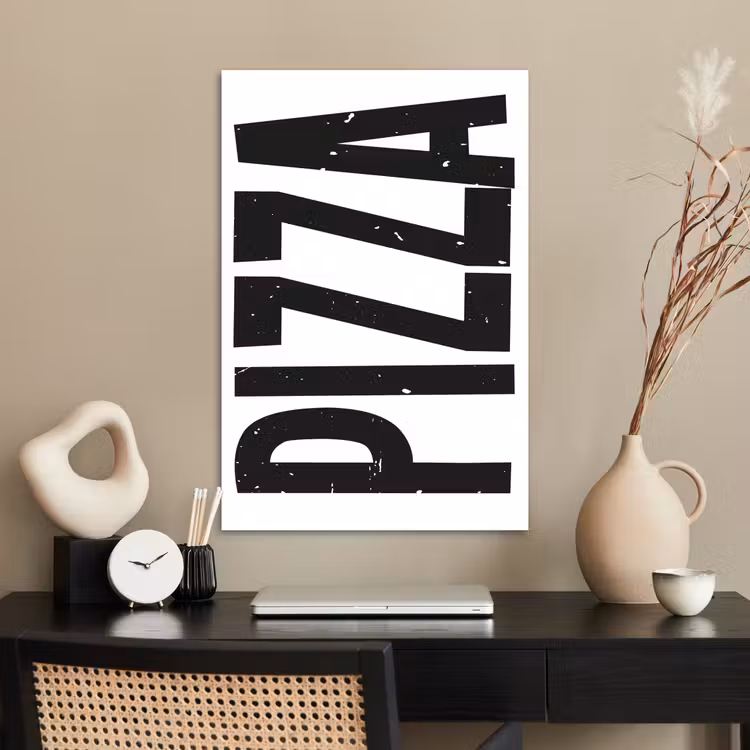 Poster - Pizza - Japandi - Decoratie - Vintage — 2