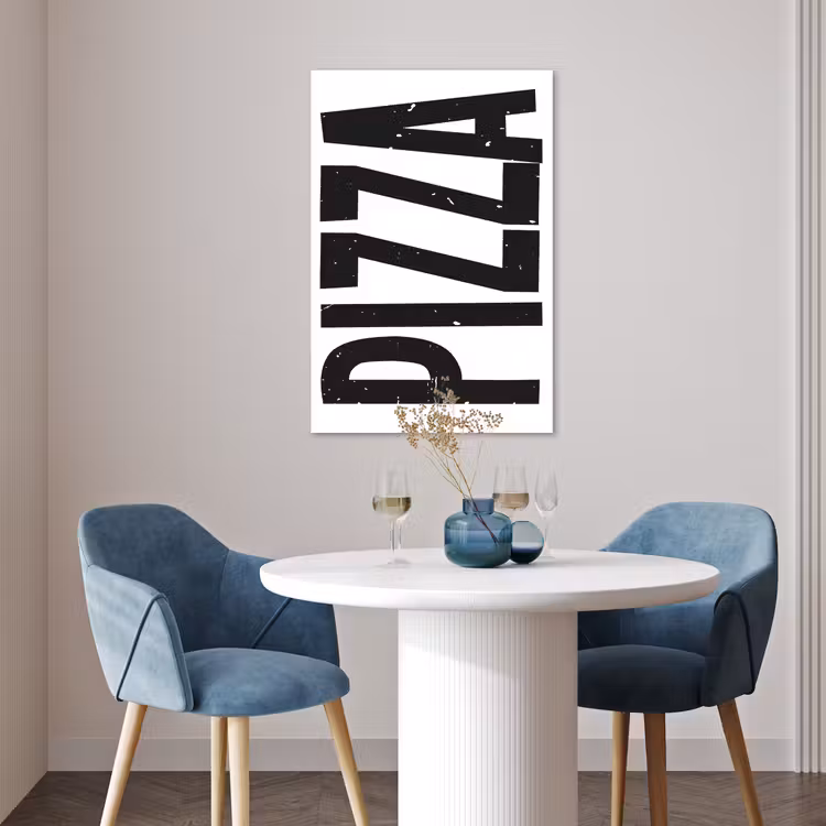 Poster - Pizza - Japandi - Decoratie - Vintage — 4